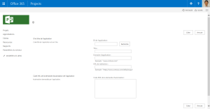 Ajout de l'application