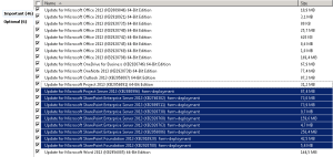 Mises à jour Project Server et SharePoint Enterprise dans Windows Update